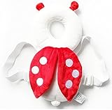 AGUNI® 赤ちゃんの後頭部を保護 セーフティーリュック 安全 衝撃吸収グッズ 怪我防止 肩ひも調整可 (てんとう虫)