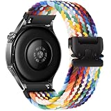 時計バンド 22mm 対応Huawei Watch GT6 Pro/GT6/GT5 Pro/GT5/GT4/GT3 46mm、スマートウォッチベルト22mm Amazfit bip 6/5/GTR4/Garmin Venu4 45mm/Forerunner 265/255 対応、調節可能なパラシュートバックル付き、クイックリリース、ナイロン交換 ベルト