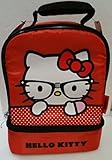 Hello Kitty Red 2 Compartment Reusable Lunch Bag [並行輸入品]