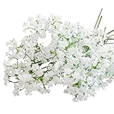 yasushoji 造花 かすみ草 フラワー 素材 花材 パーツ インテリア アレンジ DIY 可愛い ホワイト 15本 セット (ホワイト)