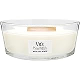 カメヤマ Wood Wick ハースウィックキャンドルL ホワイトティージャスミン