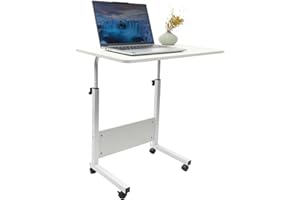Laptop Desk Adjustable Height,Standing Desk,Mobile Laptop Computer Desk Cart,Adjustable Height from 60 CM to 80 CM,Suitable f