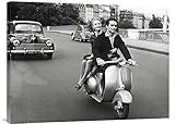 グローバルギャラリーon Motorscooter壁アート 32W x 24H in. グレー GCS-375405-2432-142