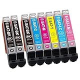 SAT-6CL エプソン 用 インク サツマイモ 大容量 SATインク 6色セット+ SAT-BK×2 (合計8本) Epson さつまいも 互換インク EP-715A EP-815A EP-714A EP-814A EP-712A EP-812A EP-713A EP-813A プリンターインク 増量 残量表示 個包装