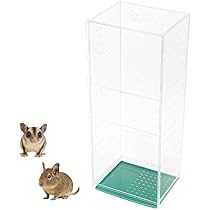 Amazon | HaNaRuNa アクリルケージ 360度 フクロモモンガ デグー