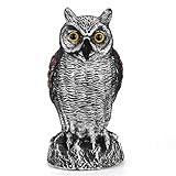 Eboxer　フクロウモデル　庭の装飾　 本物そっくり 　 害鳥対策　鳥撃退　鳩よけ ，鳥よけ 鳩対策 鳥対策 撃退 (A)