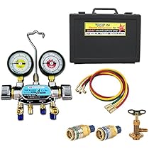 Amazon.co.jp: エアコン ガスチャージ マニホールドゲージ