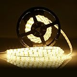 sumaote 16.4 Ft柔軟なLEDストリップライト300 LED SMD 2835 LED、ウォームホワイト3000 K、dc12 V LEDテープ、防水ip65、15lm / LED、for