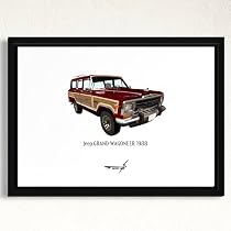 Amazon.co.jp: ポスター ビンテージカーポップアート アメ車 A4額入り