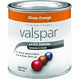 Valspar 410-65018 HP Half Pint Orange Gloss Latex Enamel by Valspar