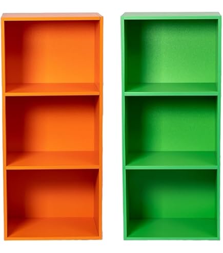 Amazon｜OKUNAI カラーボックス 3段 幅約41.5×奥行約29×高さ約88cm(2個