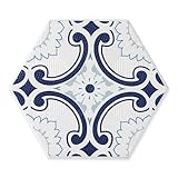 【B'stile】六角形の北欧風デザインタイル「EYR」EYR-602（磁器質｜ヘキサゴン｜屋内壁/屋内床/屋外壁用｜ノンスリップ加工）1枚