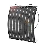 ソーラーパネル 50W ALLPOWERS 18V 12V ソーラーチャージャー 曲げ可能 (ETFE層 MC4コネクタ付き) ソーラー充電器 太陽光発電 高効率単結晶 フレキシブル 超薄型 防水 防