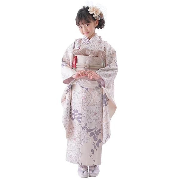 お買い得品♡七五三　7歳　女の子　セット　一式　白系　レトロ Amazon | [京都瑠璃雛菊] 七五三 着物 7歳 フルセット 菊乃(きく