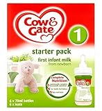 Cow & Gate 1 First Infant Milk from Newborn Starter Pack (Pack of 2) - 新生児スターターパックから牛＆ゲート1最初の乳児用ミルク 