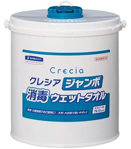 Amazon | クレシア ジャンボウエット消毒タオル 詰替え用 64115 | 日本