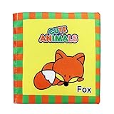 Tovadoo 布絵本 お出かけ絵本 動物覚え絵本 ソフト 布のおもちゃ 知育玩具 3ヶ月-3歳 知育玩具 プレゼント