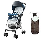 アップリカ　マジカルエアーAD ヨーグルトブルーBL + フットマフ BR