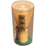 360MALL 百本立 竹製 茶筌 抹茶 粉末 泡立て器 ツール 茶道 アクセサリー 竹 茶道具 (1 個)