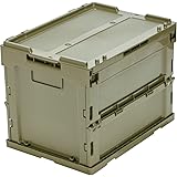 トラスコ中山(TRUSCO) α折りたたみコンテナ フタ付 20L OD色 TR-SC20-OD 収納ケース 収納ボックス