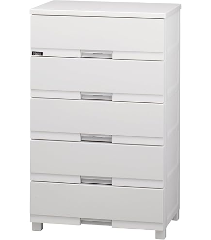 フィッツプレミアム ホワイト 幅75㎝ 3段 チェスト Amazon | フィッツプラス プレミアム チェスト 幅75cm FP7505 5