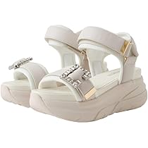 Amazon | [ダイアナ] ﾌﾟﾗｽﾀﾞｲｱﾅ サンダル 白 アイボリー 22.5cm