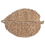 Asia-kobo by ELEMENTS ランチョンマット プレイスマット シーグラス 天然素材 リーフ型 51282-na ナチュラル