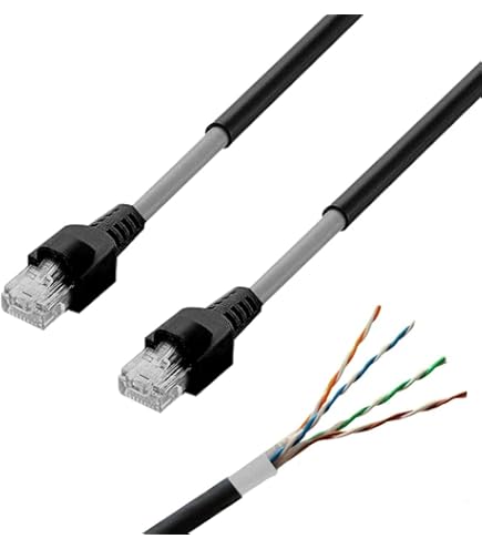 Amazon.co.jp: GSPOWER LANケーブル 屋外用 cat6 1m : パソコン・周辺機器