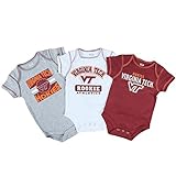 Virginia Tech Hokiesベビー服3パック