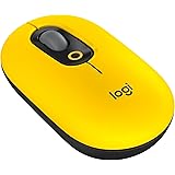ロジクール POP MOUSE M370YL 静音 ワイヤレスマウス 無線 Bluetooth Logi Bolt Unifying非対応 左右対称 windows mac iPad Chrome OS Surface スクロールホイール イエロー 