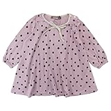 【秋冬物】 nico hrat(ニコフラート) 綿レーヨン天竺ドット柄ワンピース 130cm/PK NO.B-250863