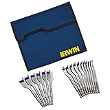 IRWIN Tools Speedbor Blue-Groove Pro Spade Bit Set with Storage Case, 17-Piece (1792761) [並行輸入品]
