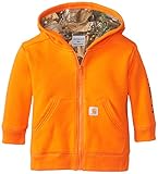 Carhartt Baby Boys ' Camo Linedロゴフリーススウェットシャツ カラー: オレンジ