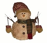 High Qualitynille Snowman with Mittens Figurine, 12-Inch