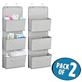 mDesign axishangorgsetbaby Pack of 2 - 3 Pocket Organizer 7836MDB