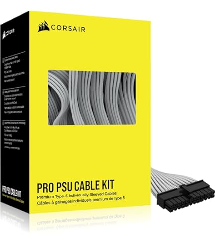Amazon | CORSAIR Premium Individually Sleeved DC Cable Proキット