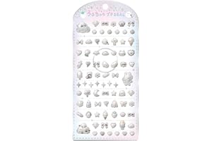 クラックス CRUX うるちゅる プチシール ホワイト ぷっくり 立体 ネイルパーツ スマホデコ 推し活 133357