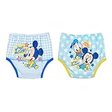 ☆★ディズニー【Disney】国内正規品★☆ヒップにミッキーのキャラクタープリント防水加工4層トレーニングパンツ2枚組90cm 95cm (90cm)