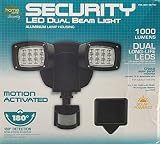 Home Zone LED Dual Beam Light 180°ソーラー人感センサー 1000ルーメン 日本語説明書付