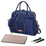 mommore マザーズバッグ トートバッグ 大容量 ベビー用品収納 2way ママバッグ 17ポケット ショルダーキャリーバッグ 多機能 ベイビーバッグ 出産祝い おむつ替えシート付き 全3色