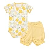 (チャックル) chuckle フルーツ柄ロンパース&ズボンセット イエロー 80cm P3181-80-41