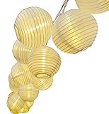 Mini Skater Set of 20 Colored Lantern Battery Operated Indoor/outdoor Mini Oriental Style Nylon Lant