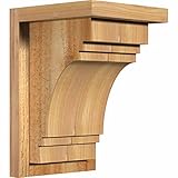 Ekena Millwork cor06 X 08 X 08pec01rdf Pescadero Rough Sawnコーベルのwithバックプレート 8"D x 12"H COR08X08X12PE