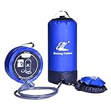 MIRACLE 11L ポータブルシャワー 折り畳み 足踏み ポンプ 温水 ソーラー キャンプ 防災 タンク MC-PW1027-3A