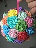Decora 11インチ人工泡ローズフラワーボールウェディングCenterpieceのウェディングパーティーFavors Supplies