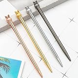 ボールペン クリスタルメタルペン 事務用品 文房具 4本 (ランダム1本(1本パック)