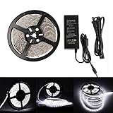 LEDMO SMD 2835 LEDs Waterproof Flexible LED Strip Lights, DC 12V LED Light Strips, 300 Units, Cool W