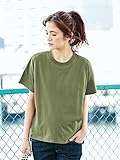 Angeliebe エンジェリーベ マタニティ 授乳口付き ビッグ Tシャツ 妊婦服 産前 産後 半袖 フリー カーキ 21753 21753500