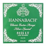 HANNABACH E8155 LT-Green A 5弦 クラシックギターバラ弦 5弦×6本セット