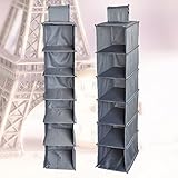 LuxBene(TM)服アクセサリー用の棚をぶら下げ6ティアクローゼット6レイヤ折りたたみ収納袋多機能